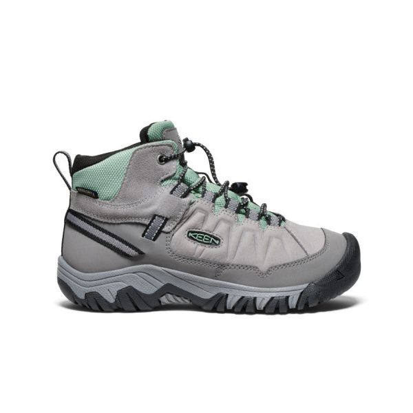 Big Kids' Targhee IV Waterproof Hiking Boot | Alloy/Granite Green