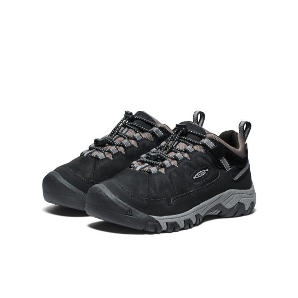 Big Kids' Targhee IV Waterproof Hiking Shoe | Black/Steel Grey