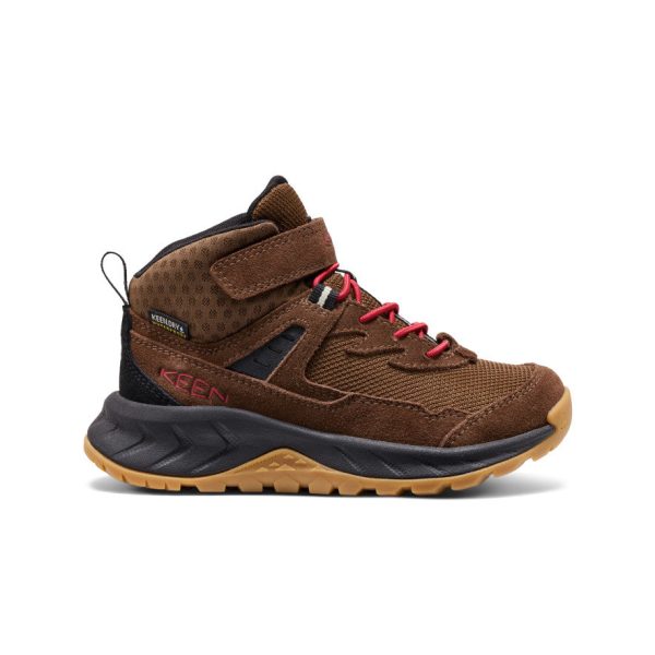 Little Kids' Hightrail Waterproof Hiking Boot  |  Dark Earth/Garnet
