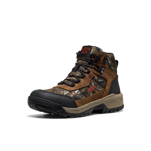 Men's Skokie Waterproof Work Boot (Soft Toe)  |  Camo/Black