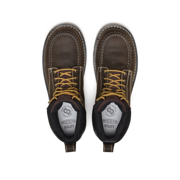 Men's Cincinnati 6 Waterproof Boot (Carbon Toe)  |  Dark Chocolate/Sandshell