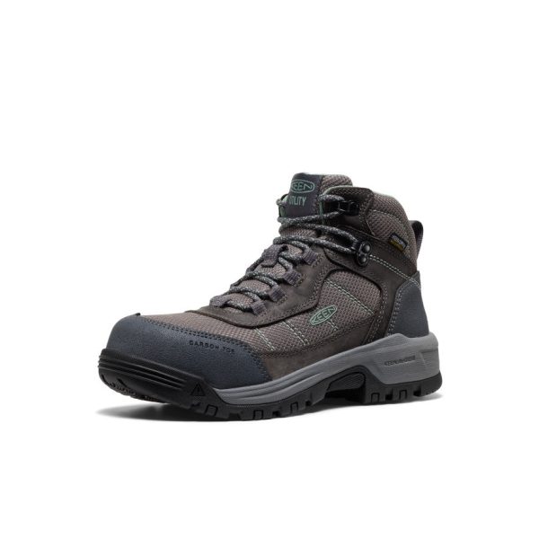 Women's Skokie Waterproof Work Boot (Carbon Toe) | Magnet/Black