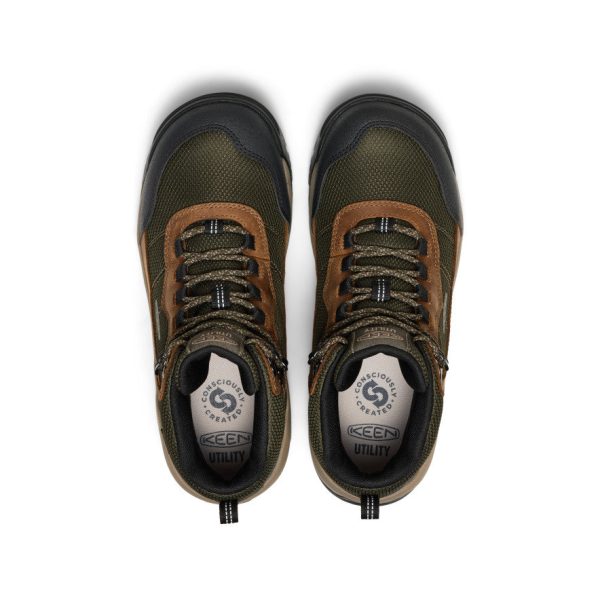 Men's Skokie Waterproof Work Boot (Soft Toe)  |  Forest Night/Black