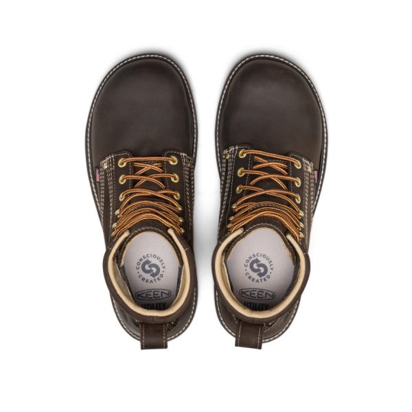 Men's Liberty 6 Waterproof 90° Heel Boot (Carbon Toe) | Coffee Bean/Black