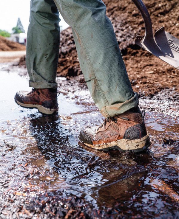 Women's Skokie Waterproof Work Boot (Carbon Toe)  |  Bison/Black