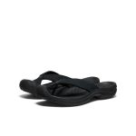 Men's Waimea Leather Flip-Flop | Black/Black