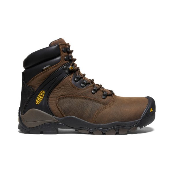 Men's Louisville 6 Waterproof Boot (Steel Toe) | Cascade Brown