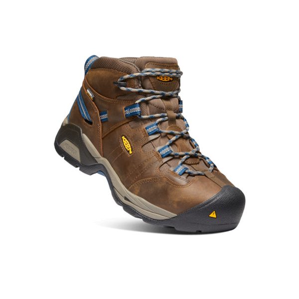Men's Detroit XT Waterproof Boot (Steel Toe) | Cascade Brown/Orion Blue