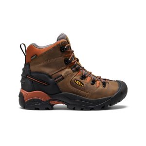 Men's Pittsburgh Energy 6 Waterproof Boot (Soft Toe) | Cascade Brown/Black